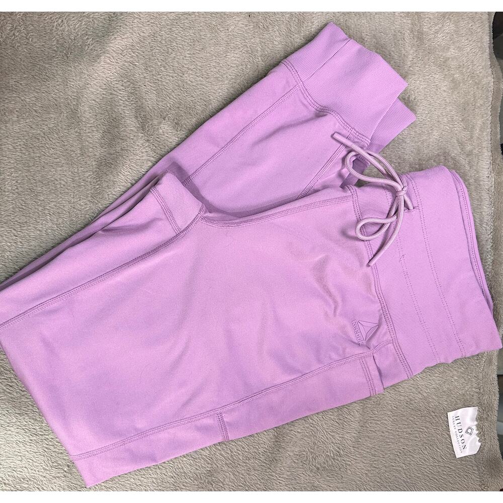 Reebok Lavender Joggers Women’s Medium Athletic Pants Drawstring - Picture 2 of 8